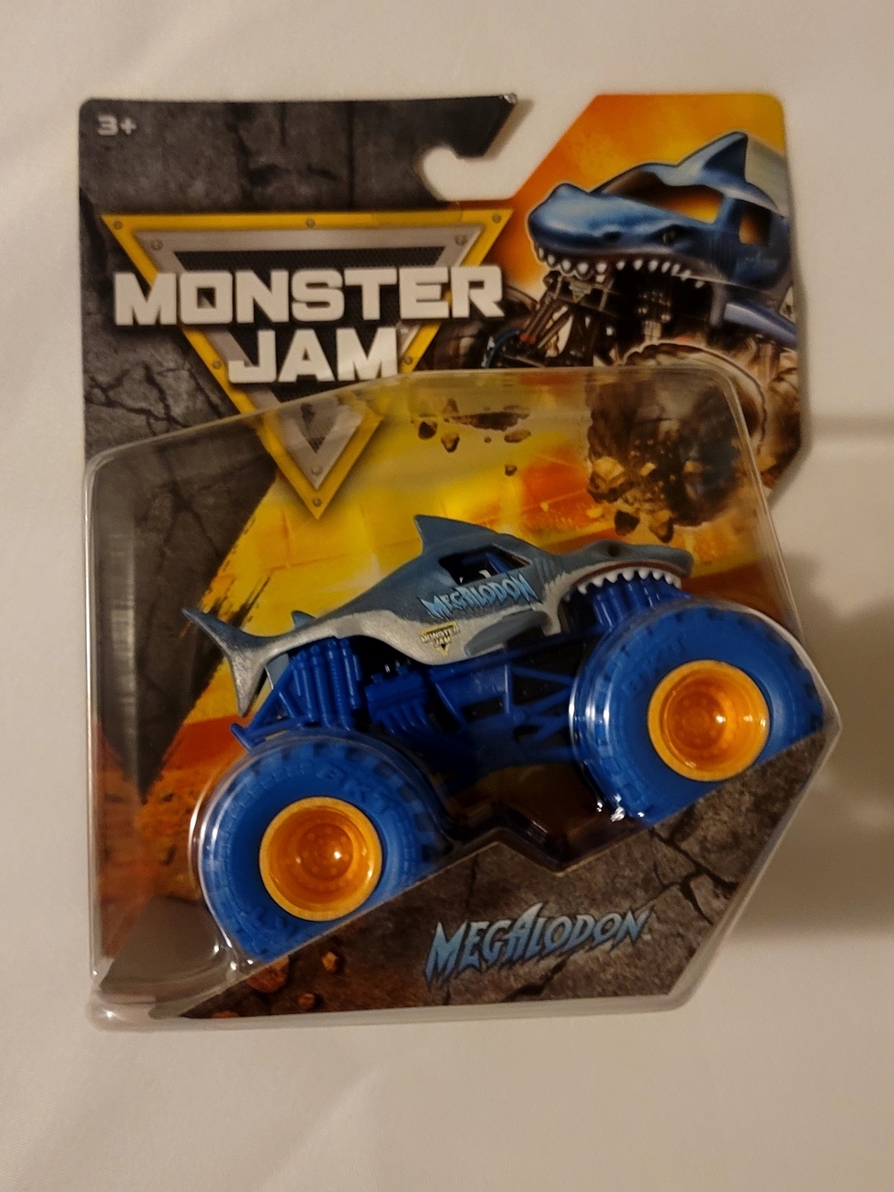 Monster Jam Megalodon Monster Truck Toy - Blue and Yellow